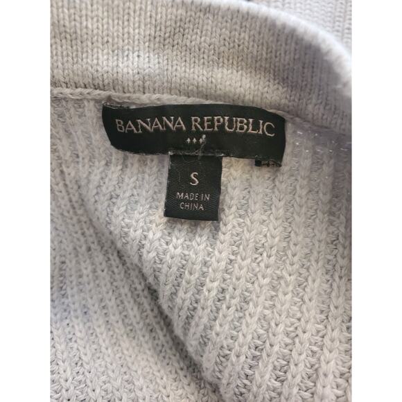 BANANA REPUBLIC SWEATER WOMENS SMALL Gray Long Sleeve BLING - Picture 4 of 6